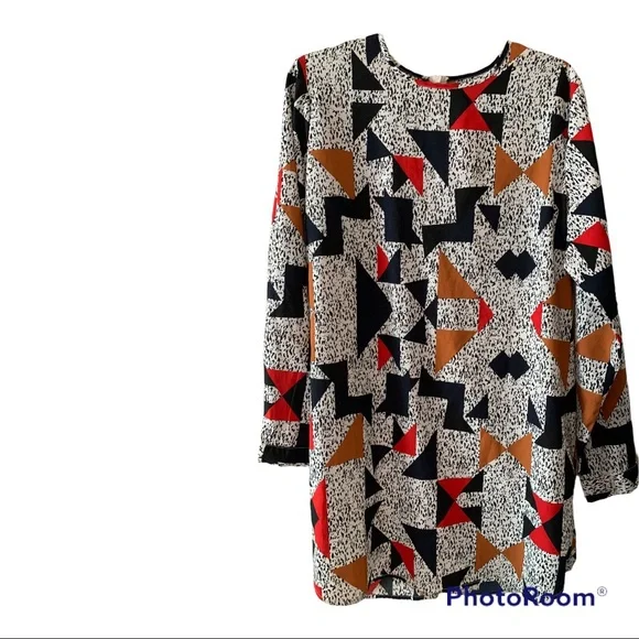 Boohoo Multicolored Dress Size 12. Pre-loved and in great condition. No stretch. - Picture 1 of 6